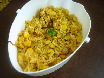 Sweet Corn Chat Rice