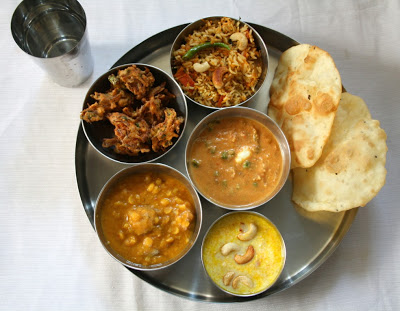 Fried Naan - North Indian Thali