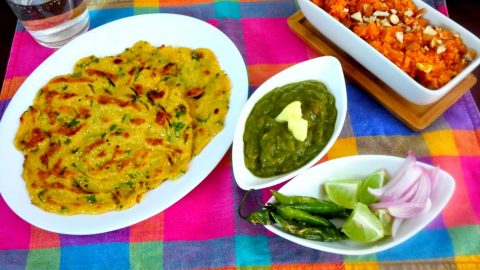 Makki Ki Roti Sarson Ka Saag Carrot Halwa From Punjab