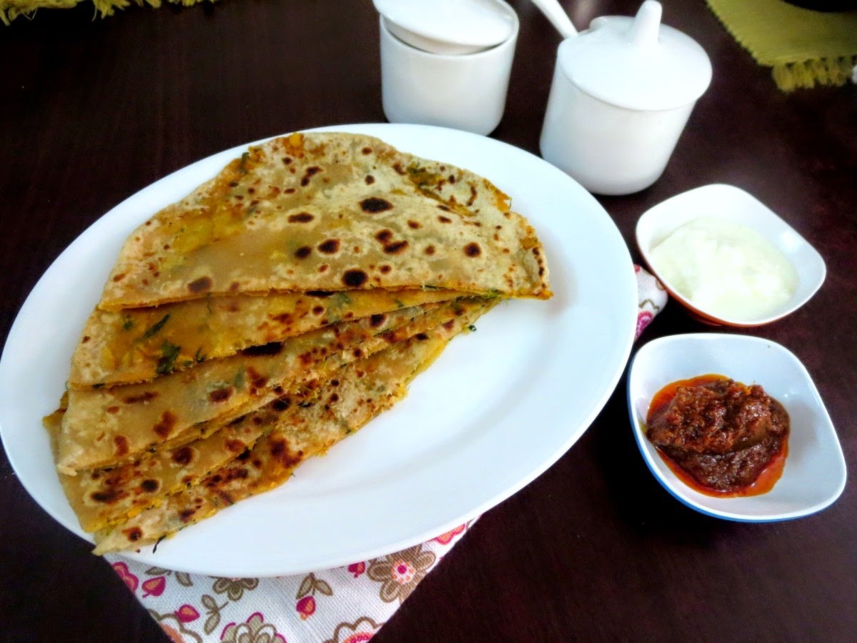 Methi Aloo Stuffed Paratha How to make Methi Aloo Paratha