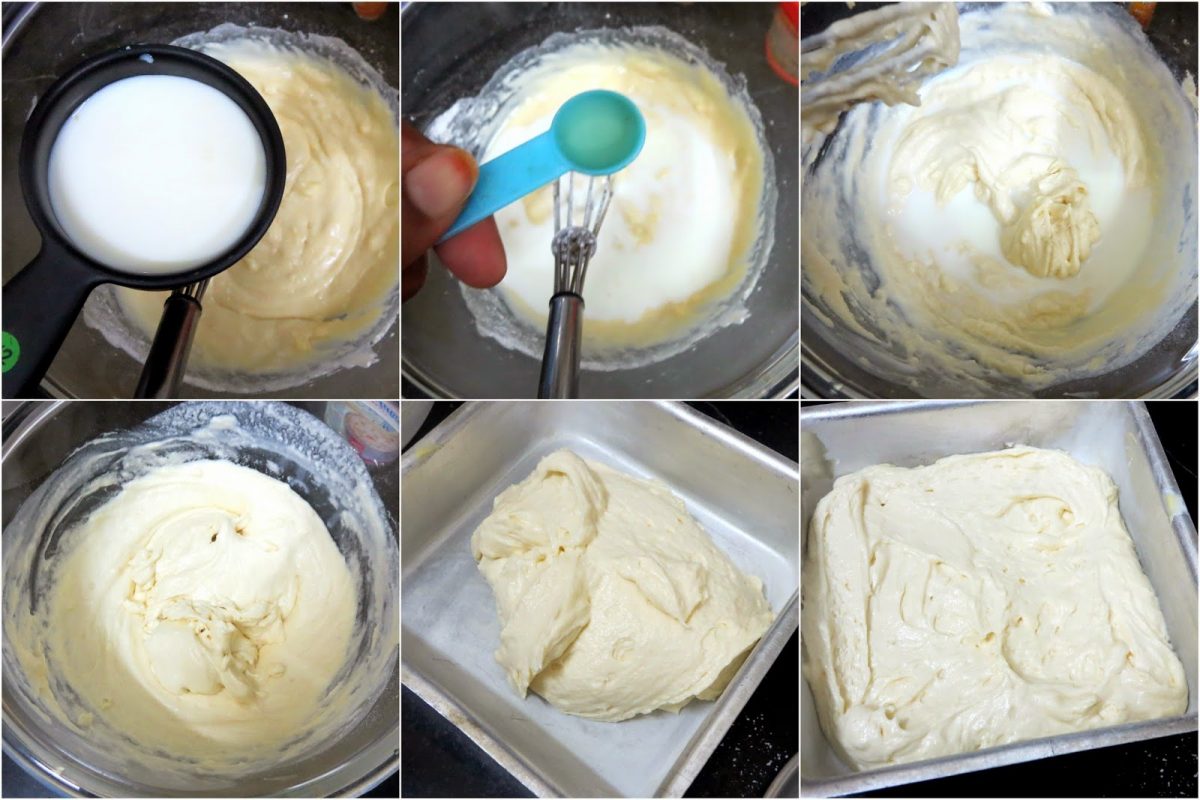 Eggless Vanilla Sponge Cake Squares Egg Substitutes in Baking