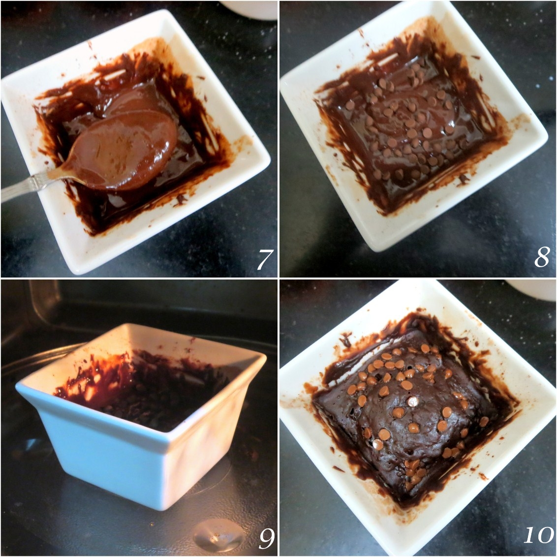 1 Minute Microwave Chocolate Cake Making 2