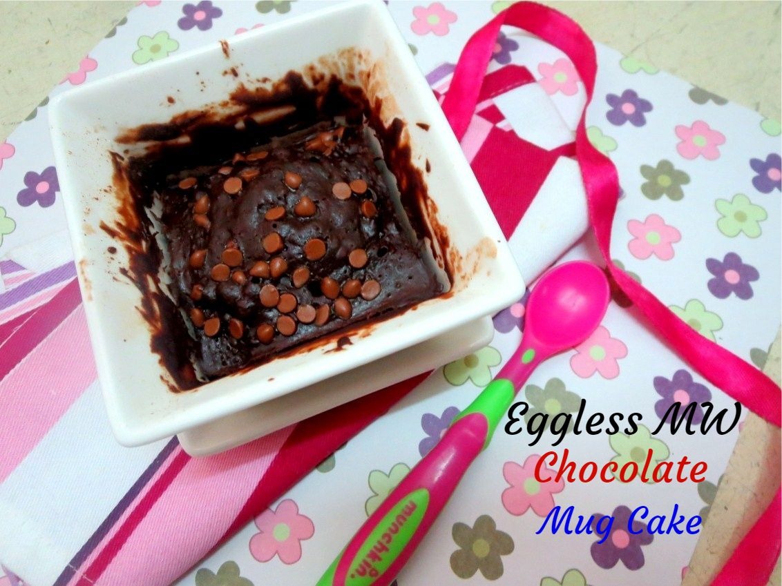Eggless Microwave Chocolate Mug Cake