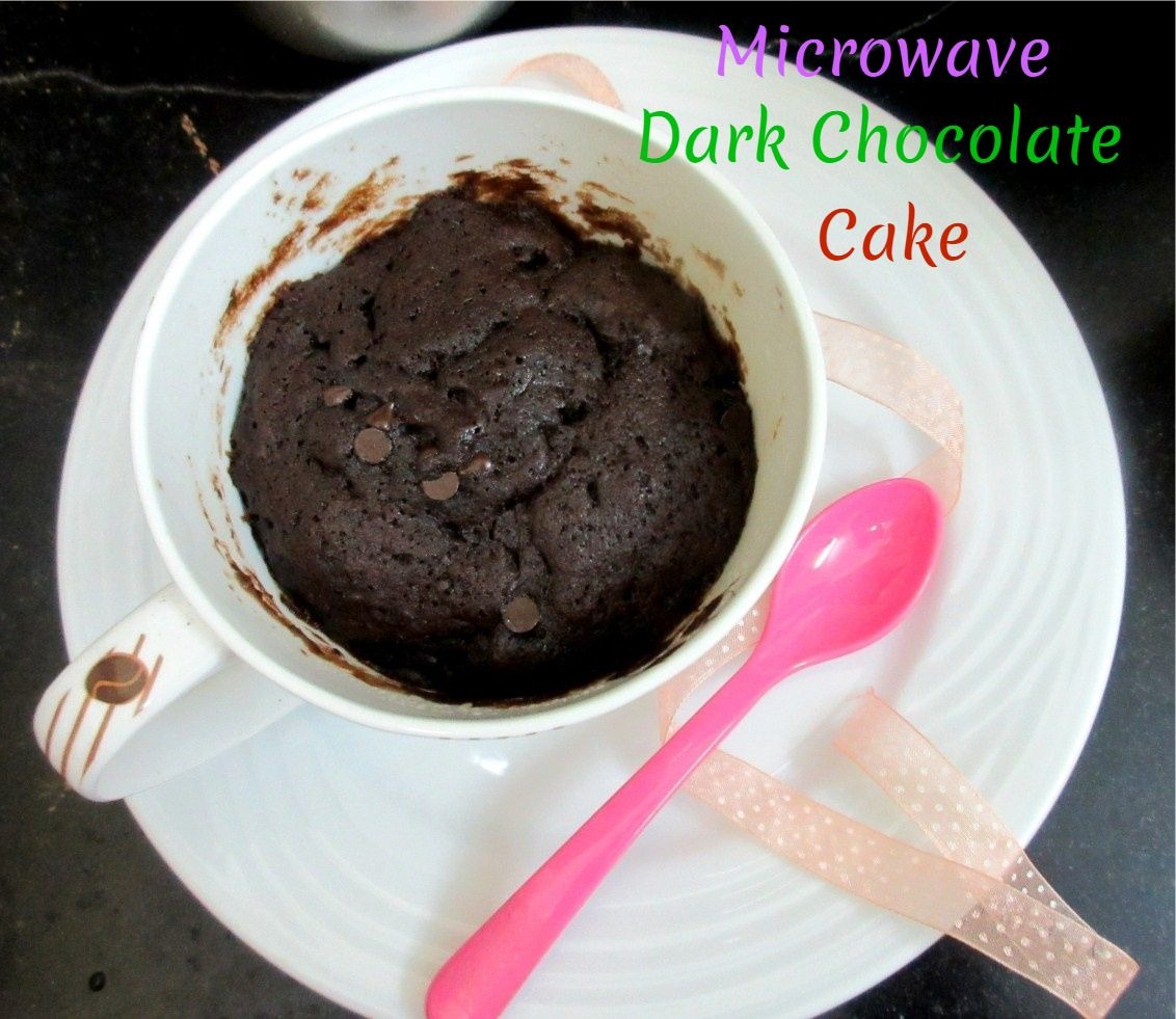 Microwave Dark Chocolate Cake