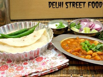 Chole Kulcha Delhi Street Food