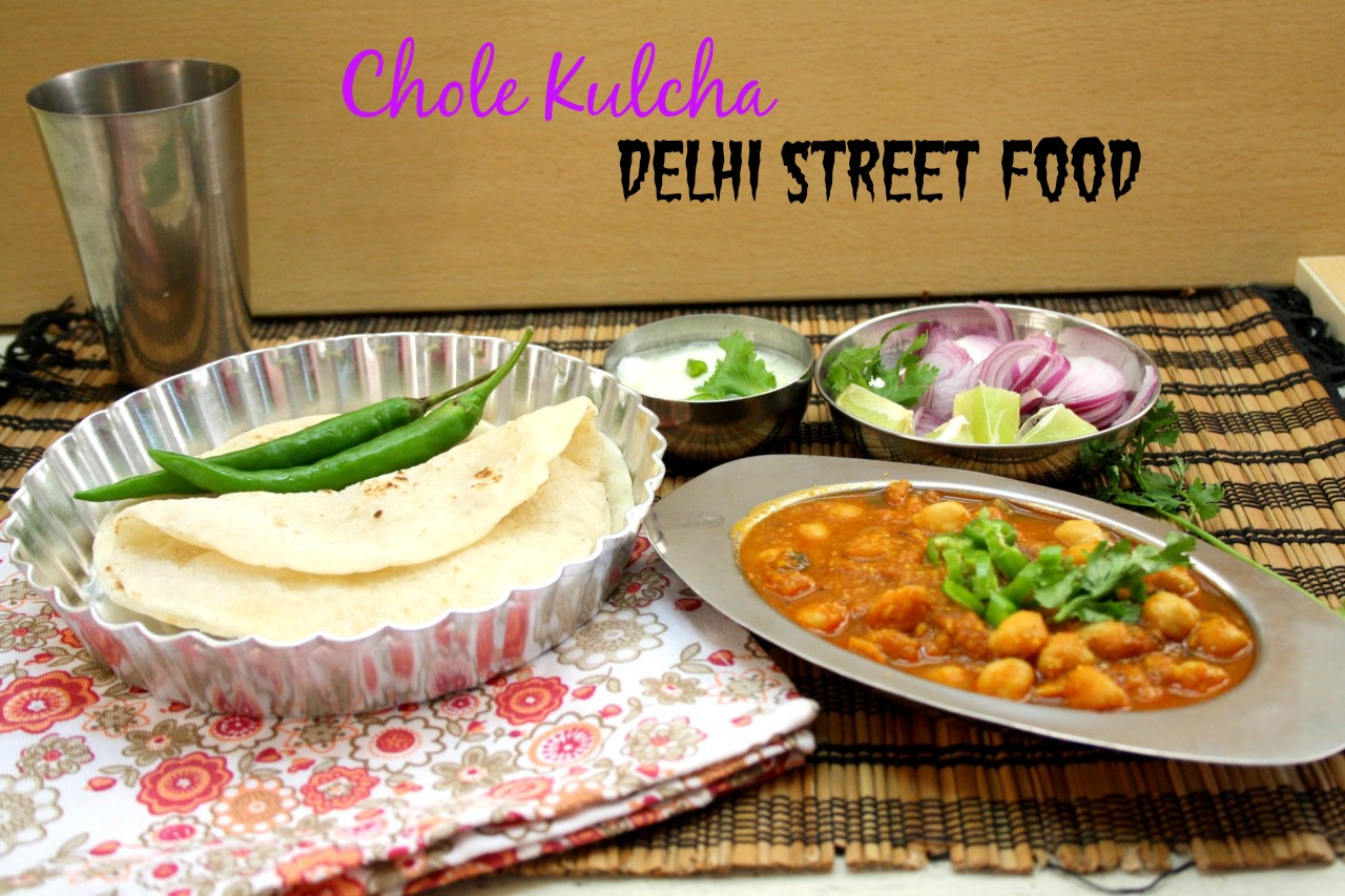 Chole Kulcha Delhi Street Food