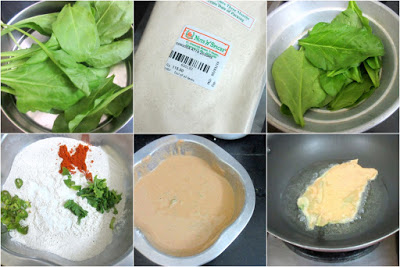 Fried Palak Ki Chaat Making