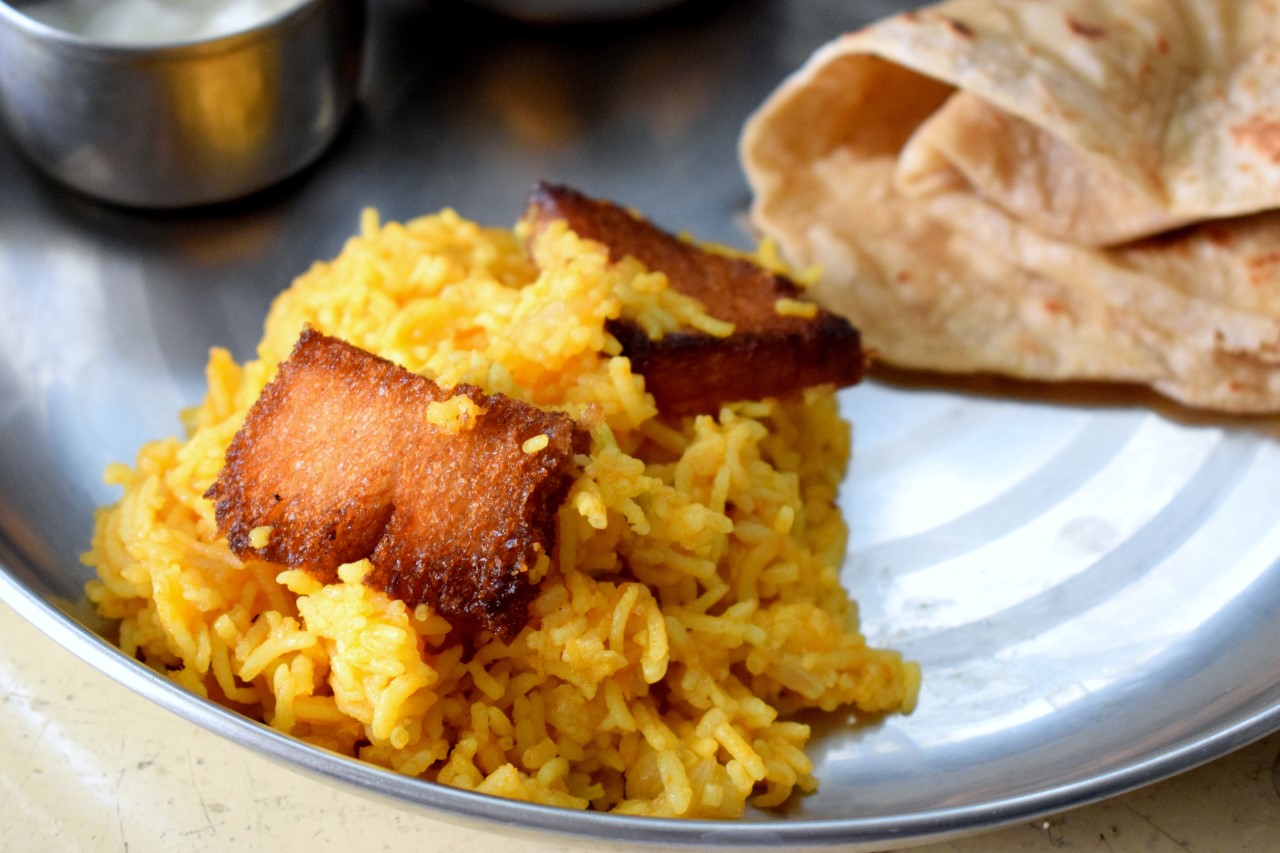 Tomato Pulao Fried Bread