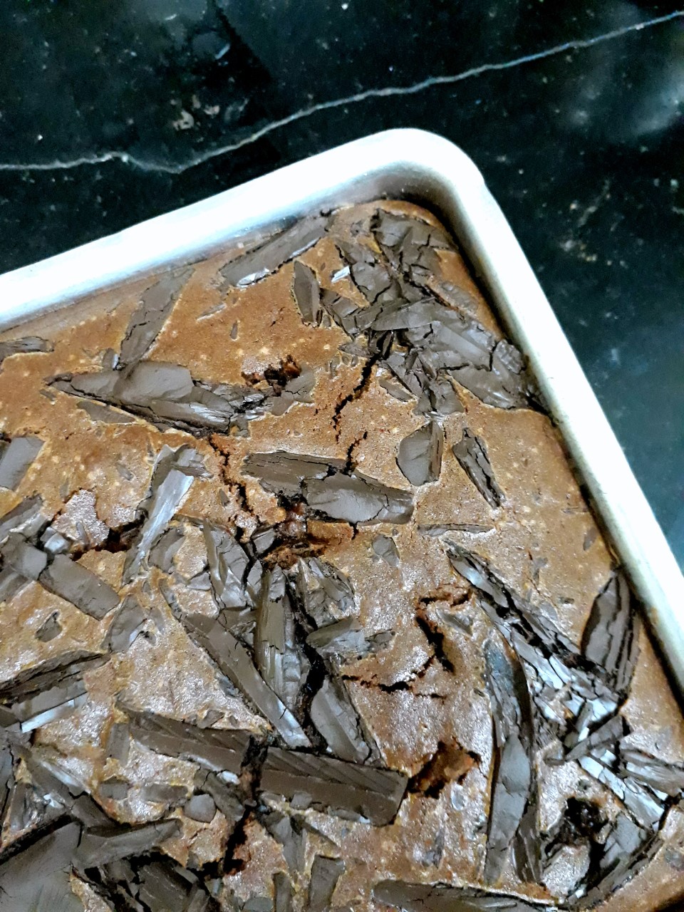 Eggless Triple Chocolate Fudge Brownie