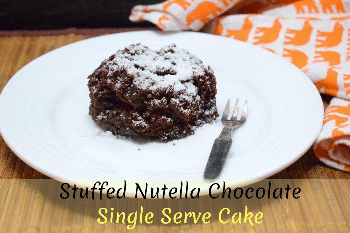 Stuffed Nutella Chocolate Mug Cake