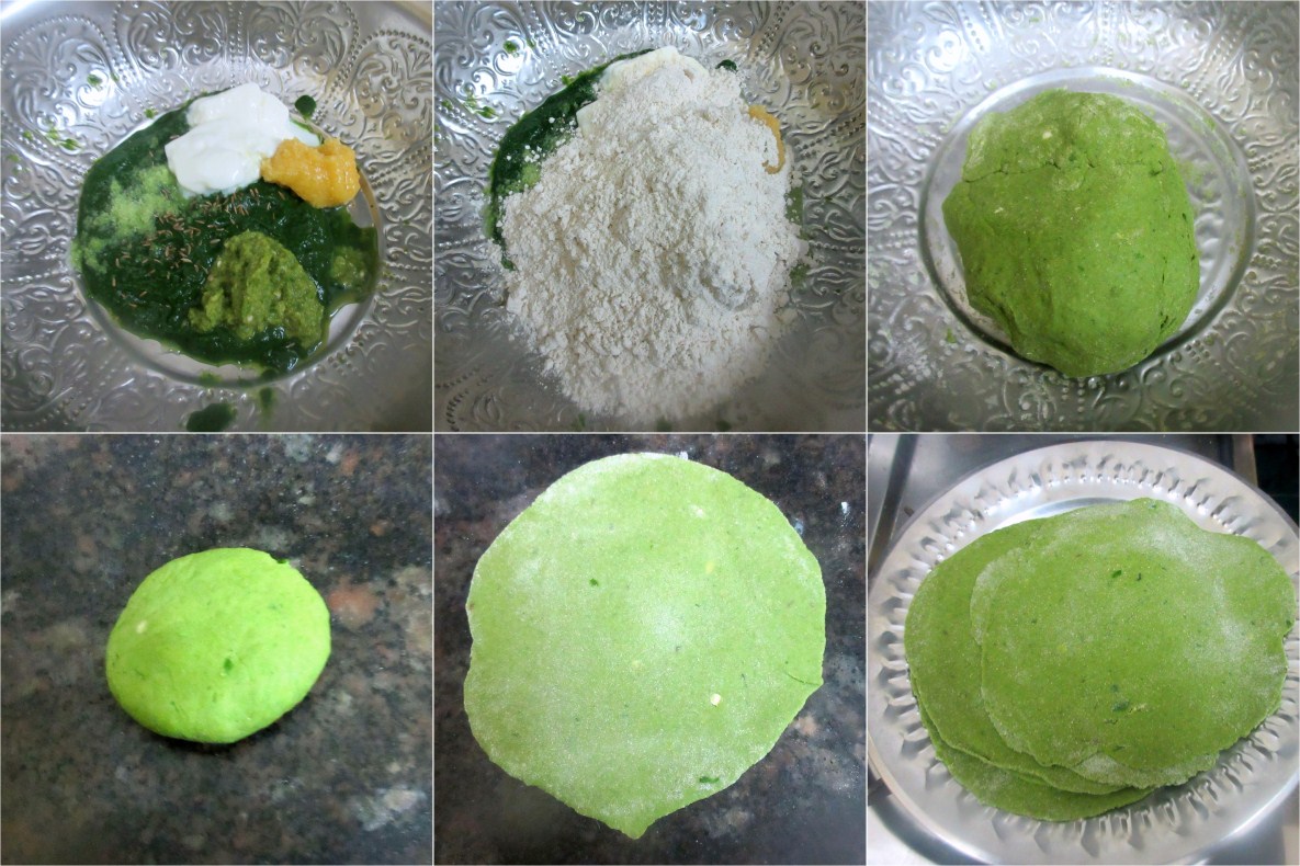 How to make Indori Palak Puri 2 How to make Indori Palak Puri 2