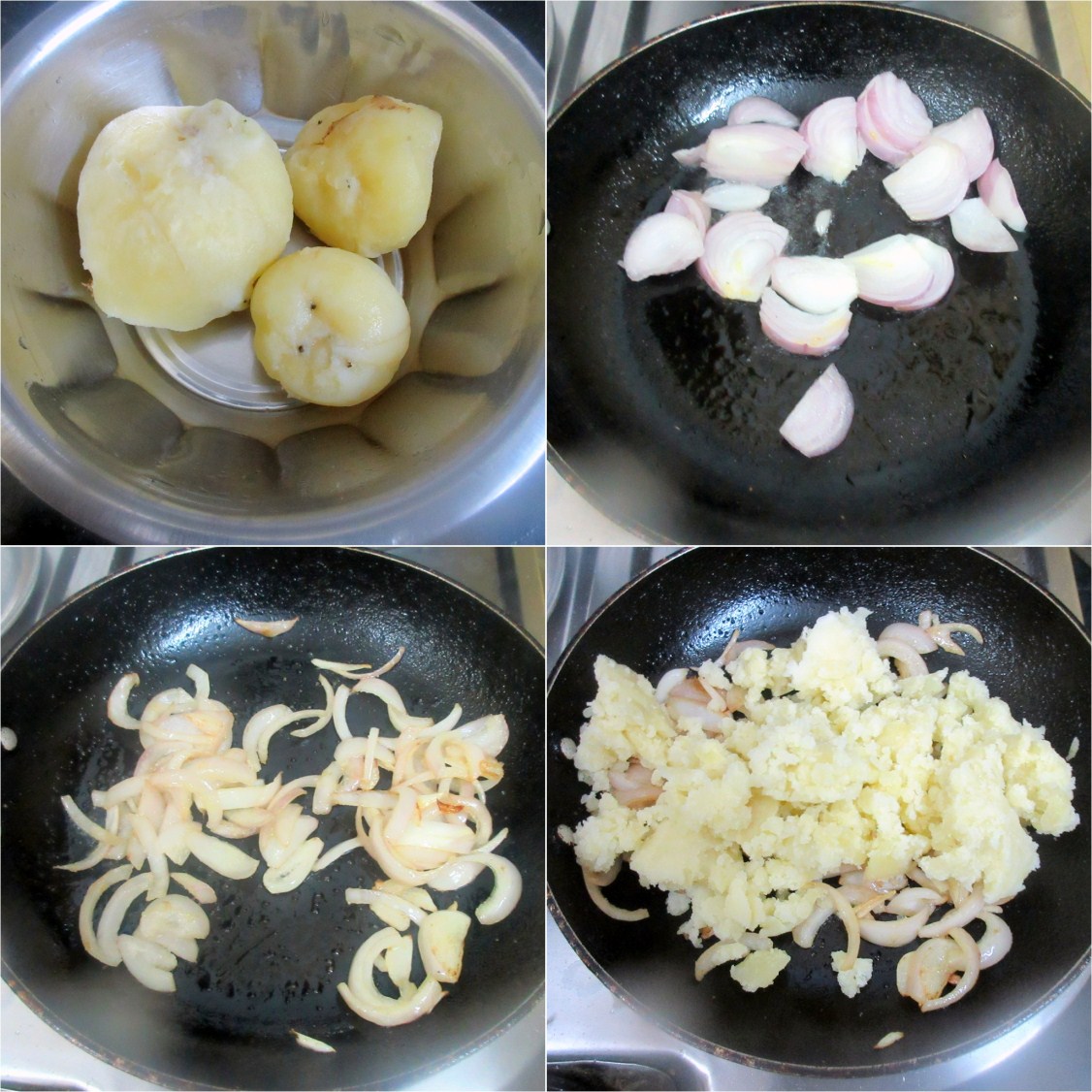 How to make Xacuti Potato Masala 1