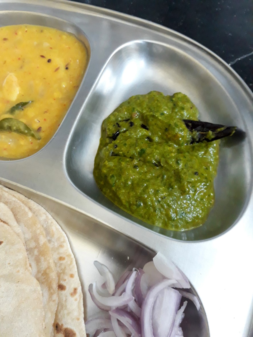 Madras Palak Chutney | Pasalai Keerai Thogayal