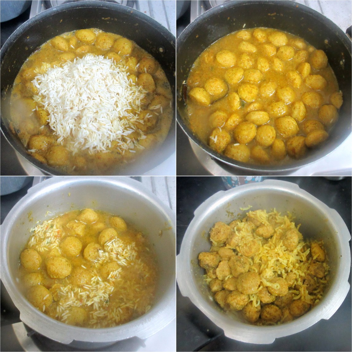 How to make Quick Soya Biryani 3