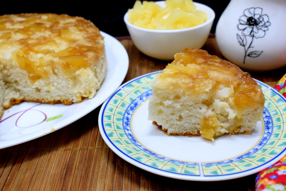Eggless Pineapple Cake Eggless Pineapple Cake