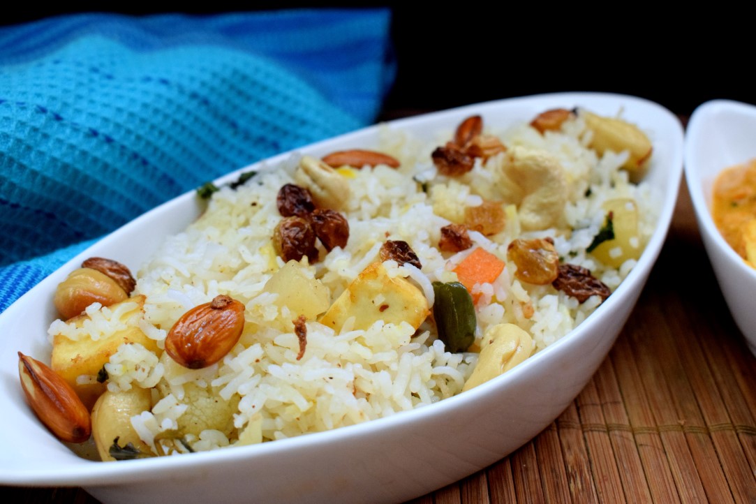 Rice with Roasted Vegetables and Nuts