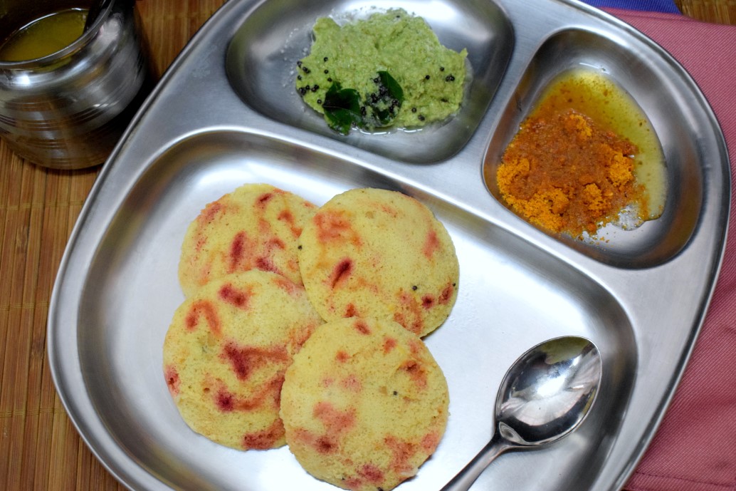 Beetroot Idli Beetroot Idli