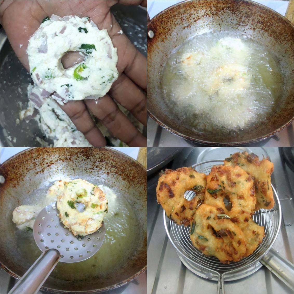 How to make Rava Vada 2 How to make Rava Vada 2