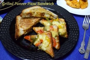 Grilled Paneer Pizza Sandwich