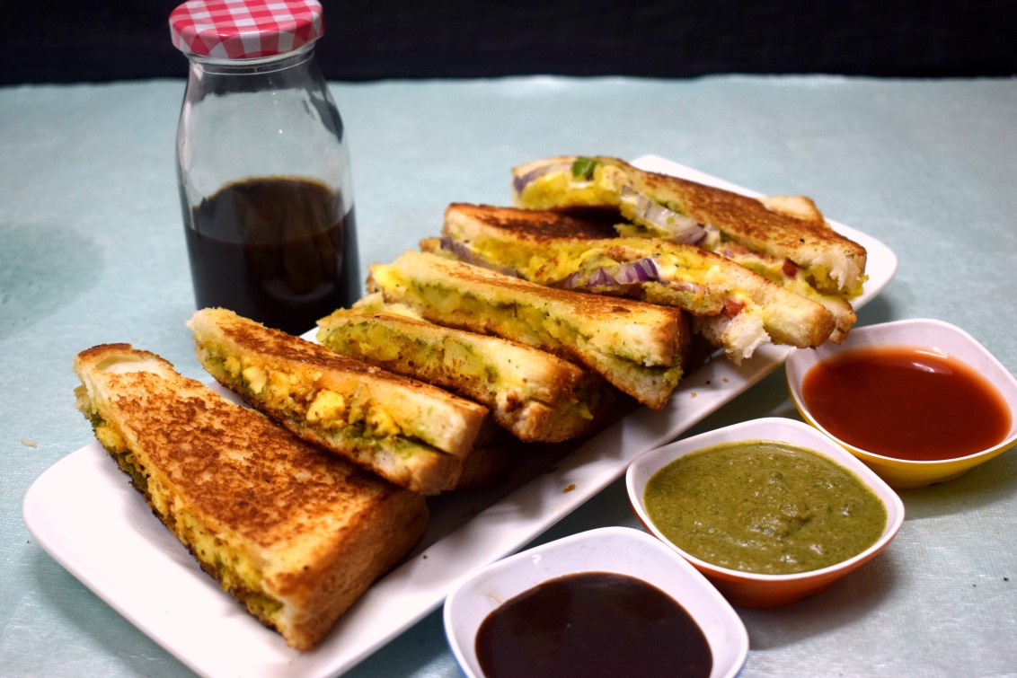 Bombay Masala Aloo Sandwich - Sandwich Platter