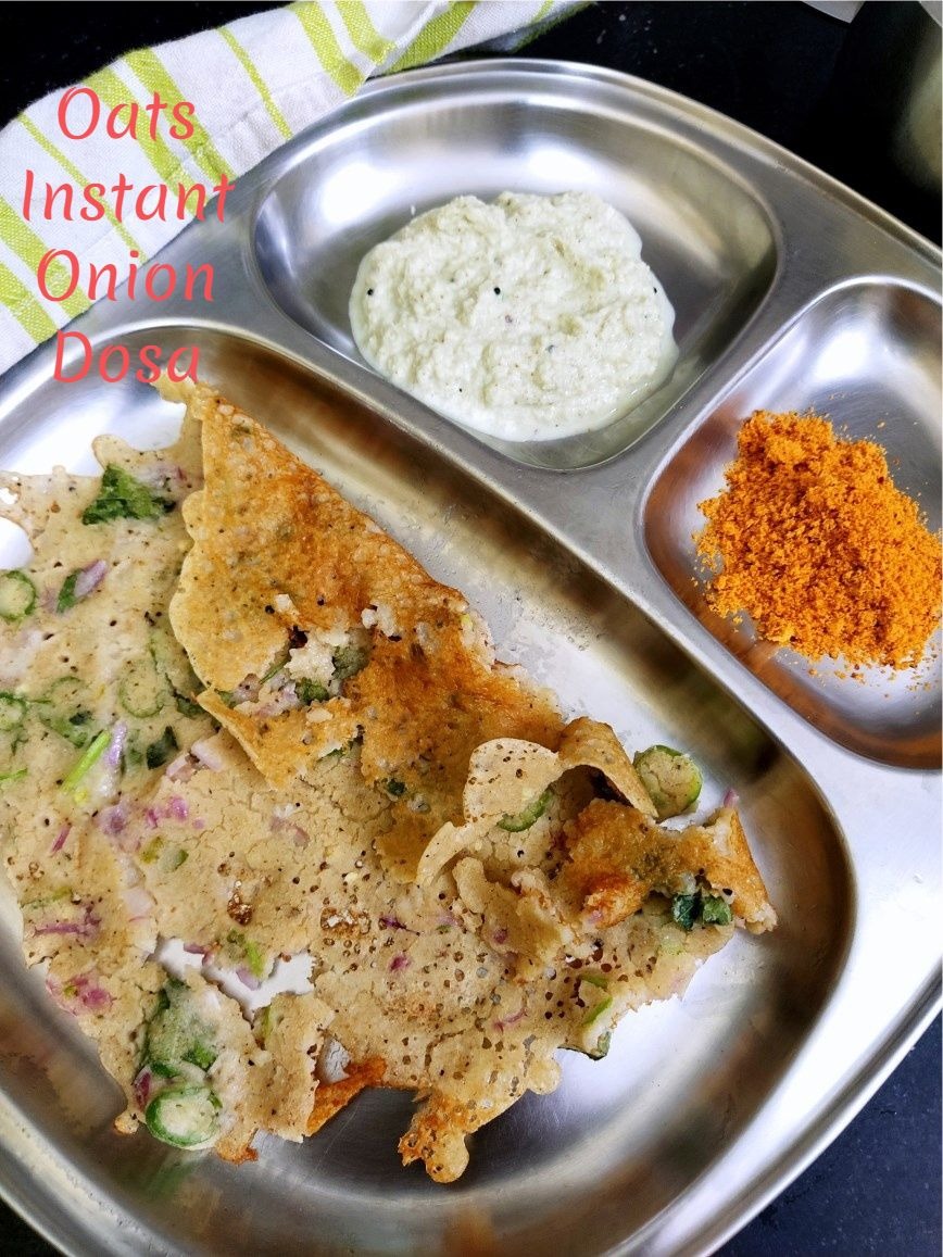 How to make Oats Instant Onion Dosa