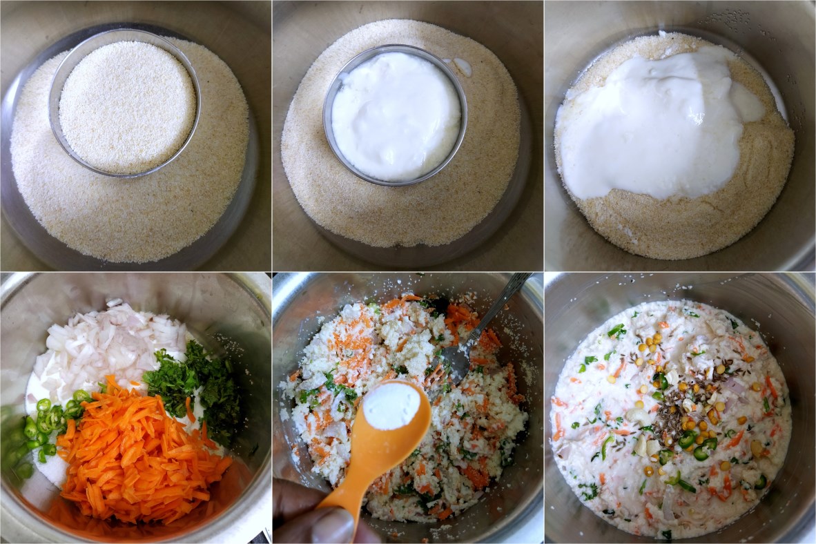 How to make Rava Paniyaram 1