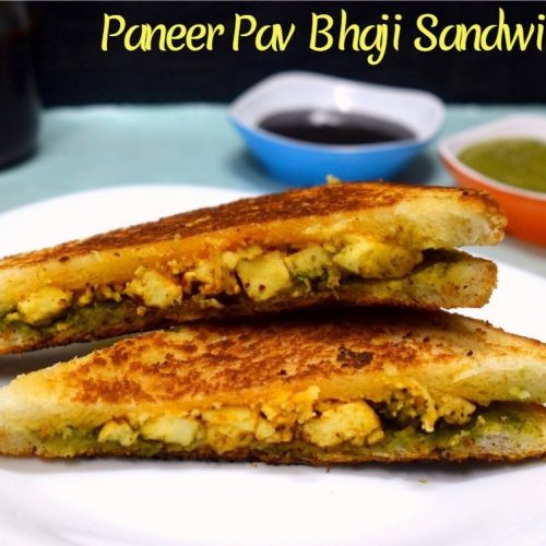 Paneer Pav Bhaji Sandwich