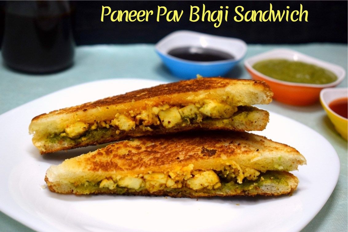 Paneer Pav Bhaji Sandwich