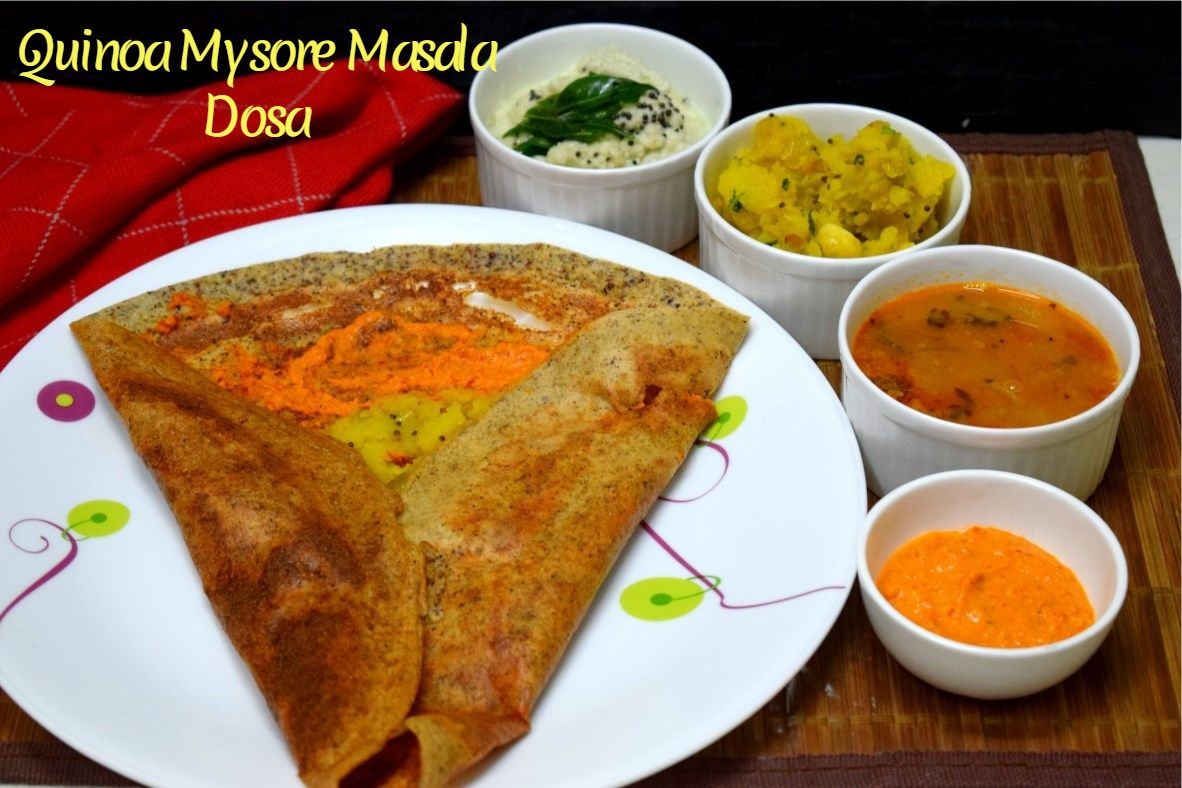 Quinoa Mysore Masala Dosa