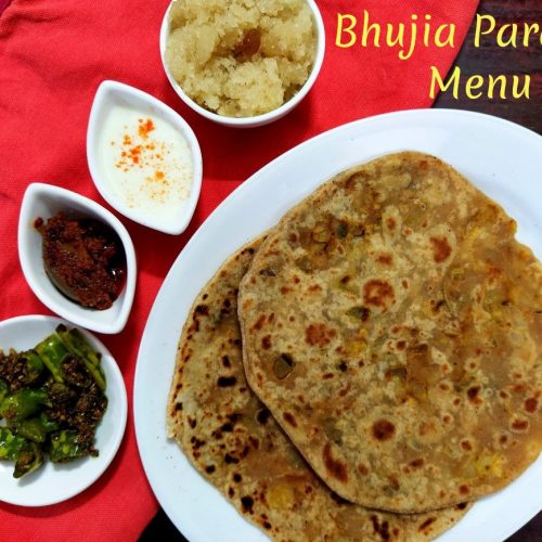 Bhujia Paratha Menu