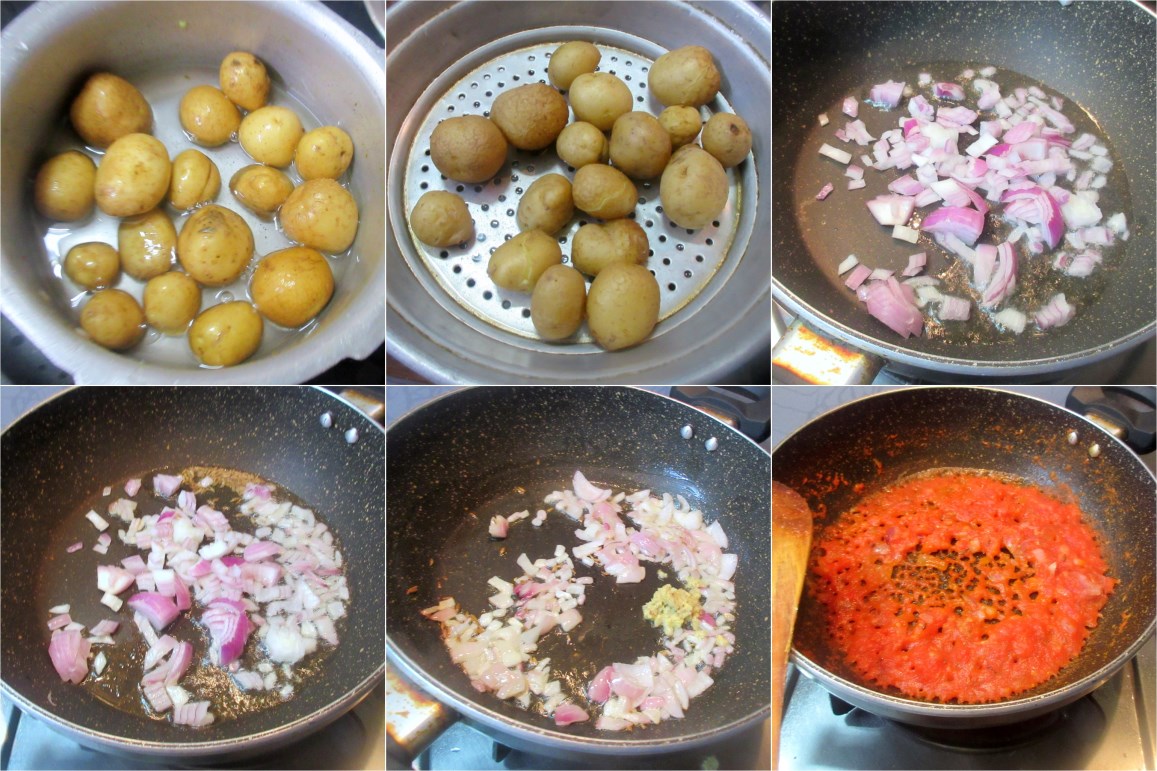 How to make Baby Aloo Masala 1