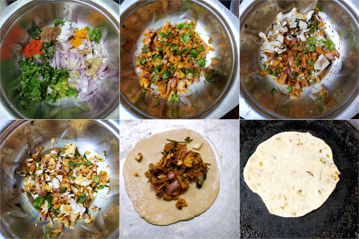 How to make Bikaneri Papad Ka Paratha 1