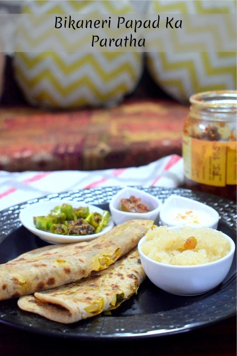 How to make Bikaneri Papad Ka Parathe