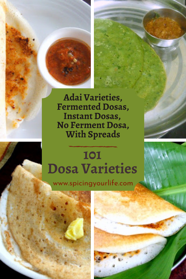101 Dosa Varieties | Collection of Dosa Recipes