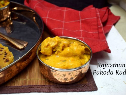 Marwari Gatta Kadhi Recipe - Marwari Gatte Ki Kadhi Recipe