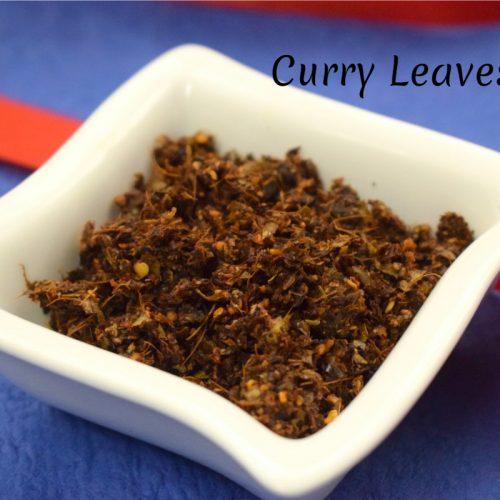 Curry Leaves Podi Recipe