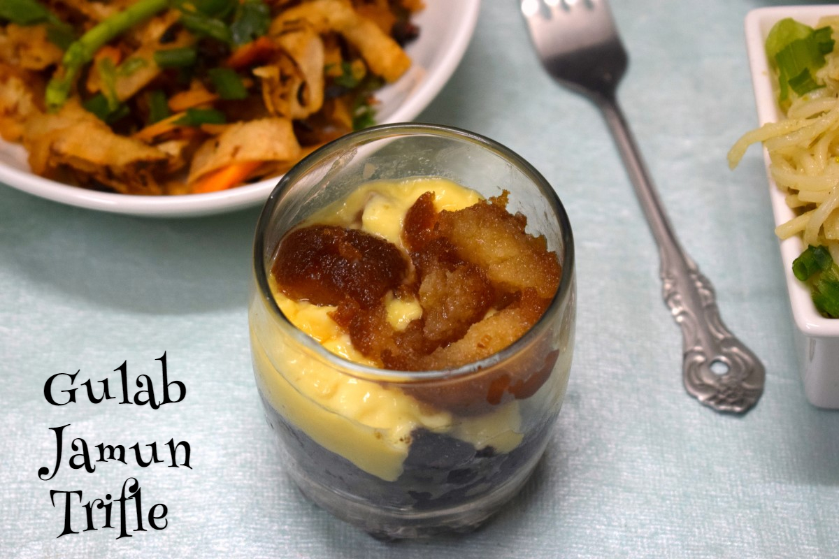 Gulab Jamun Trifle ~ Indian Fusion Dessert