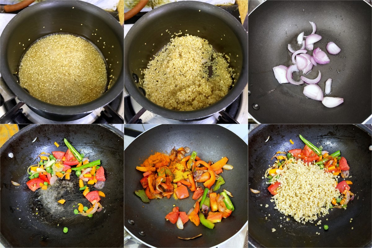 How to make Quinoa Pulao 1
