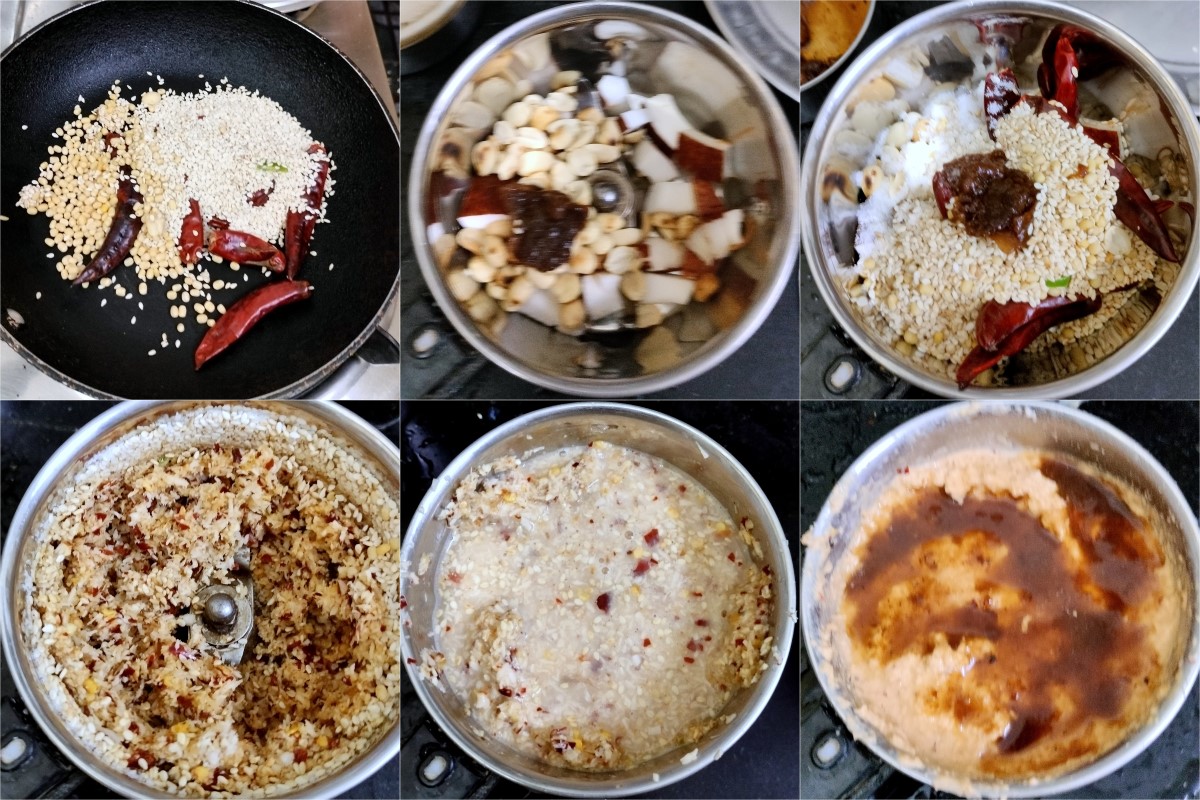 How to make Sesame Seeds Chutney 1