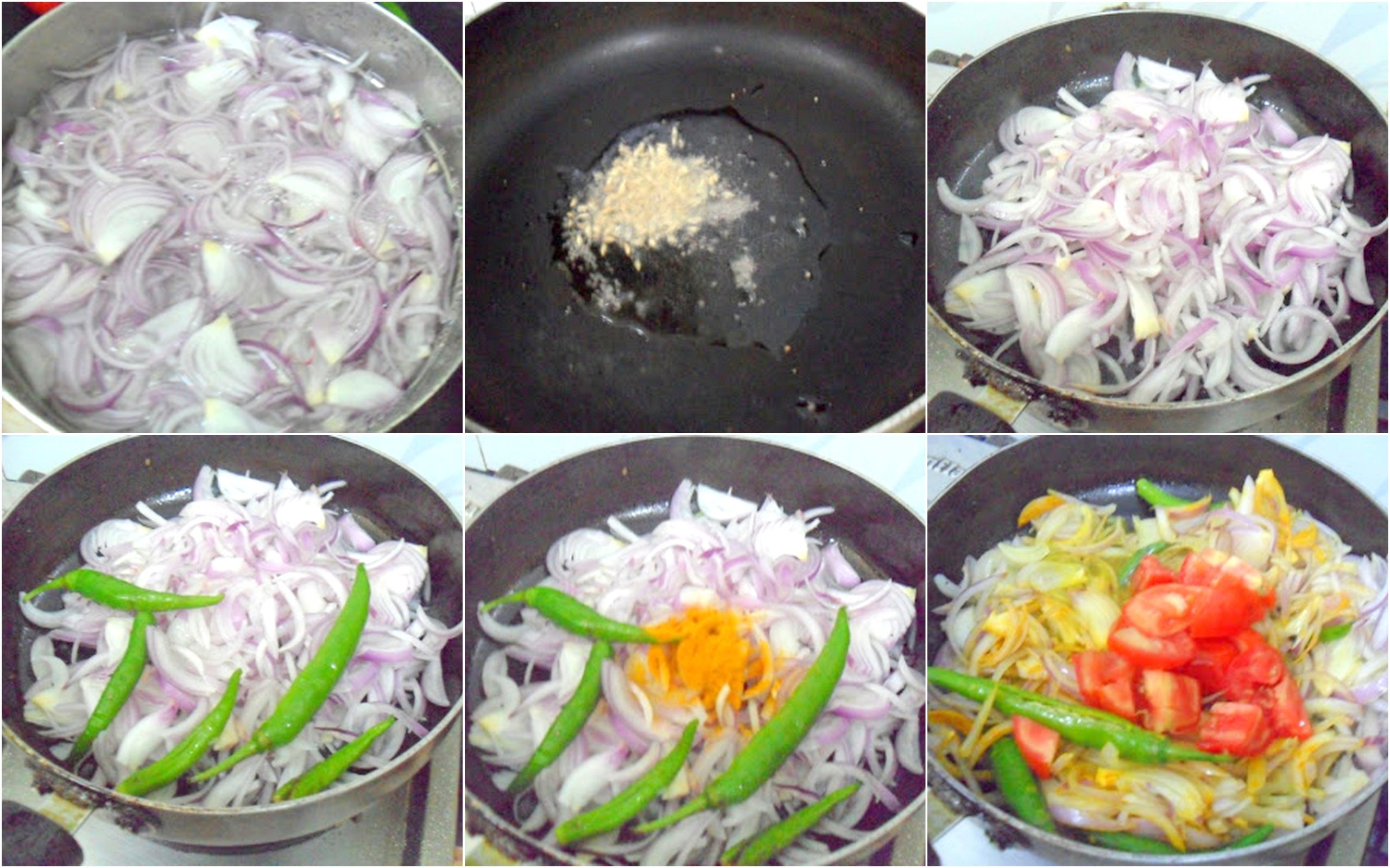Making of Onion Curry 1