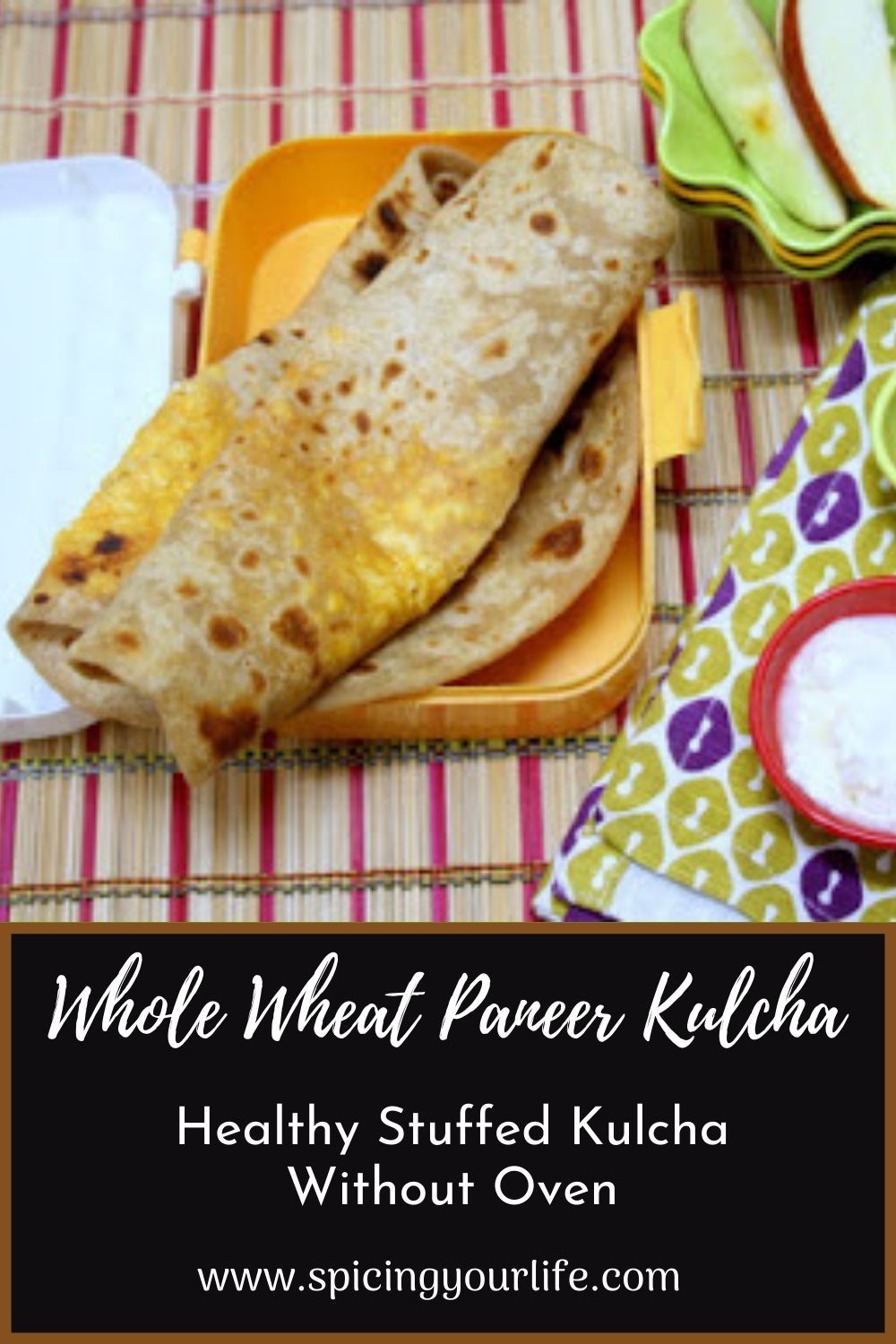 Healthy Paneer Kulcha without Oven