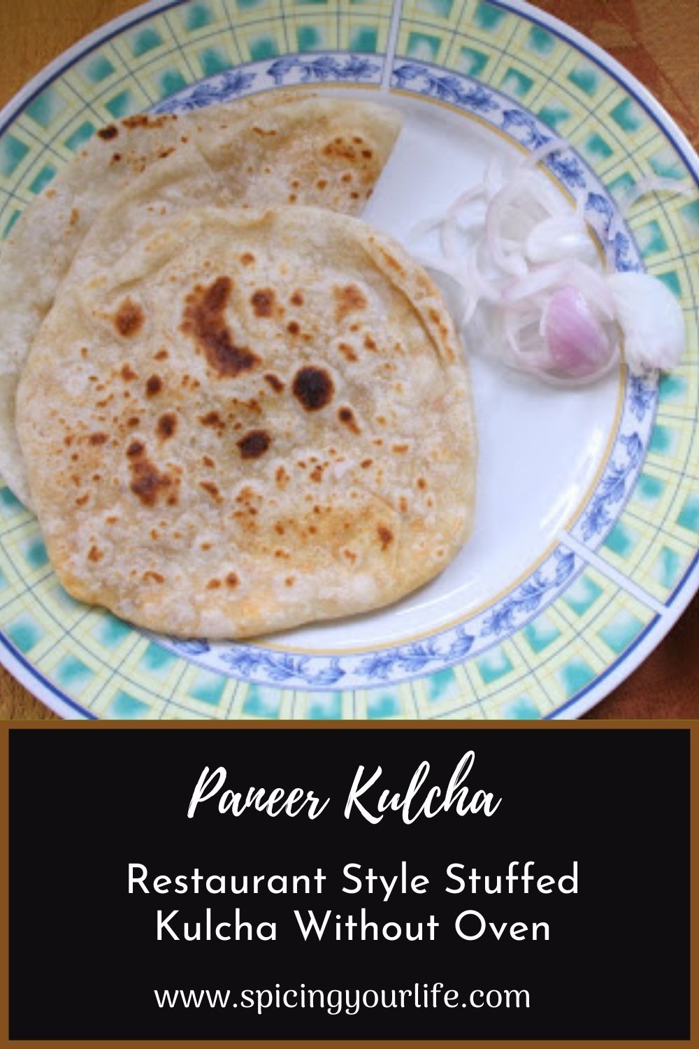Restaurant Style Stuffed Kulcha Without Oven
